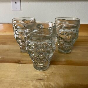 Guy Fieri American Kitchen Bar Skull Shot Glasses Set of 3 Cancun